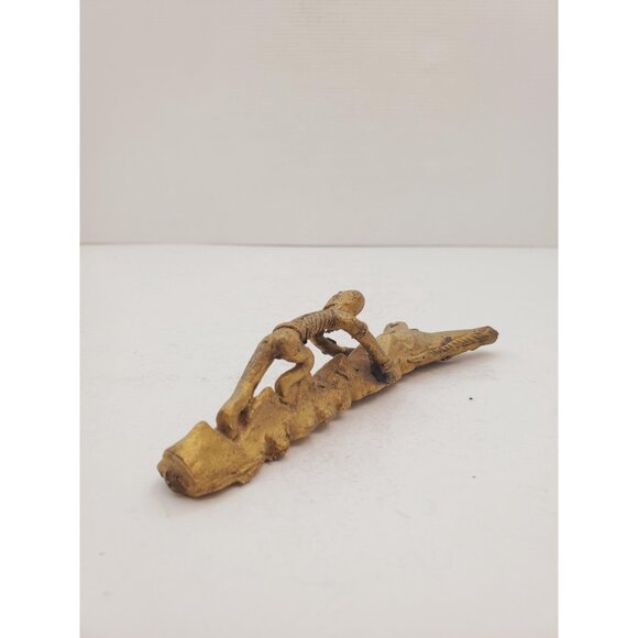 Vintage Brass man climbing tree Brass- home Decor- handmade Art- Design-… - Picture 4 of 10